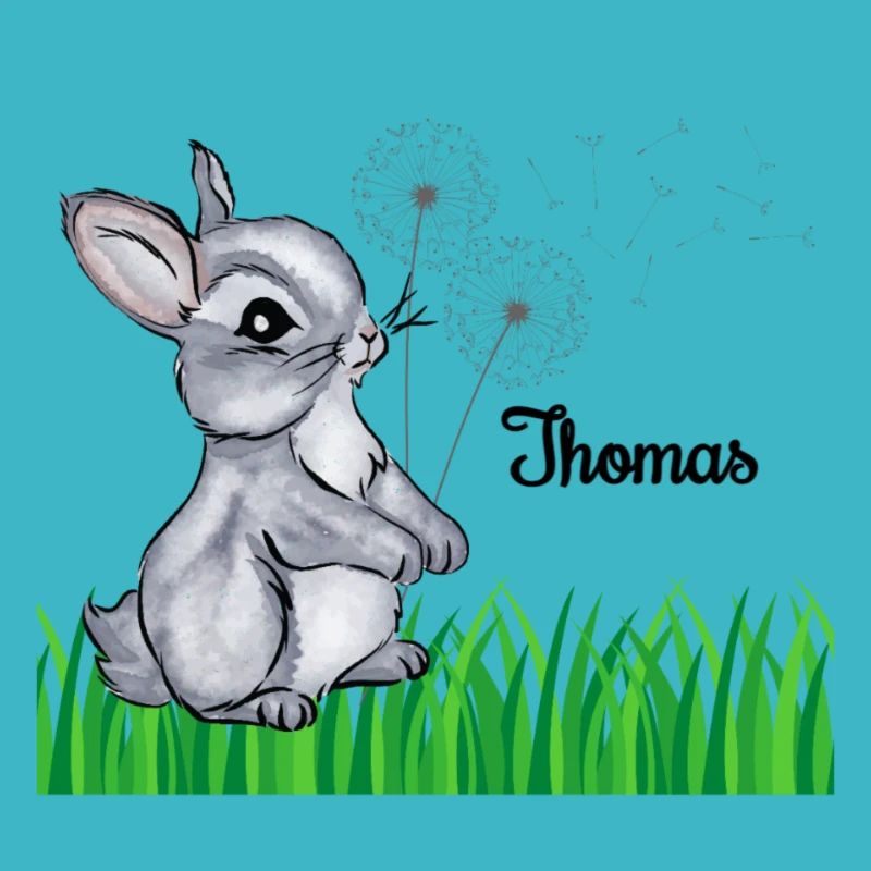 Hase Name Geschenk Thomas
