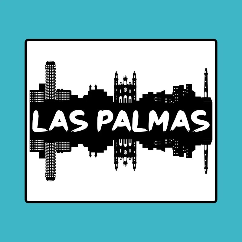 Las Palmas Spanien Skyline Silhouette Reise Souveni