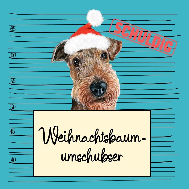 Weihnachtsbaum Umschubser Airedale Terrier