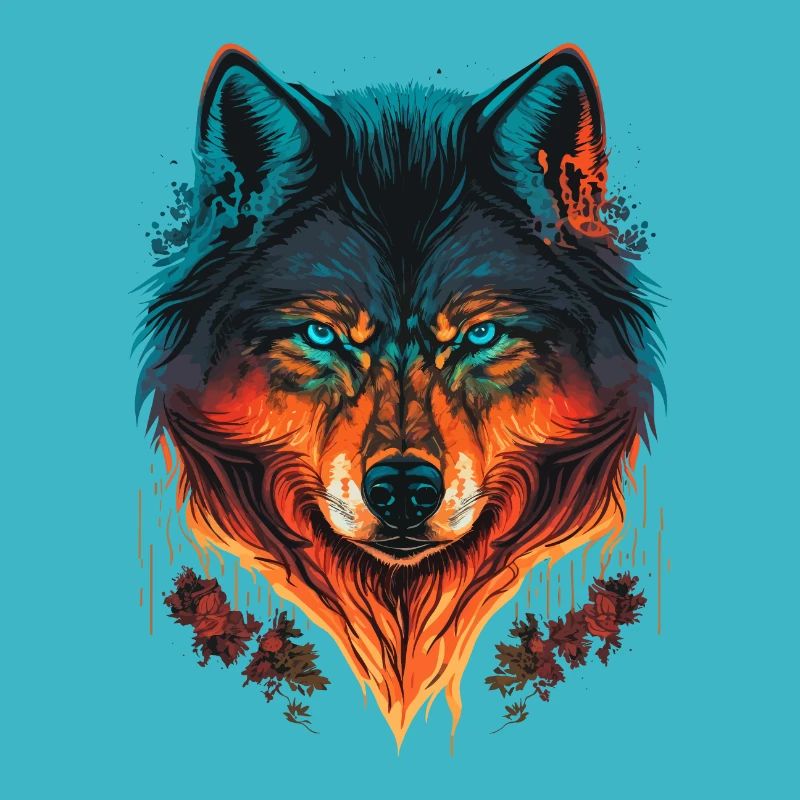 Wolf Illustration for every Forest Lovers