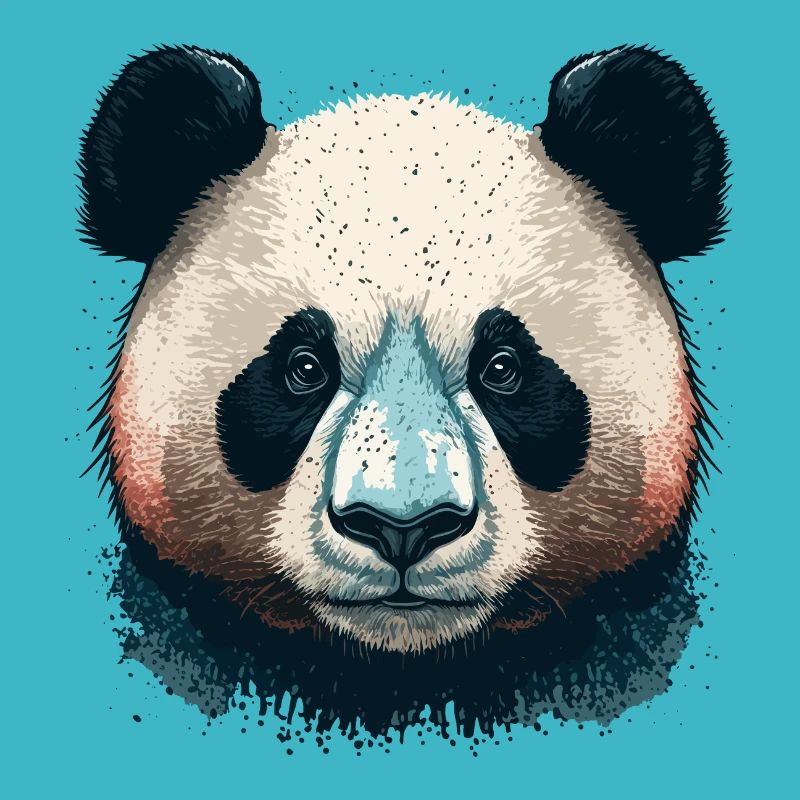 Visage de panda