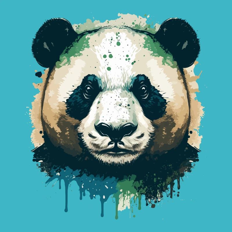 Illustration à l’encre Panda