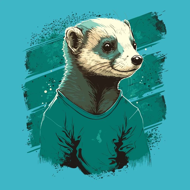 Furet avec chemise
