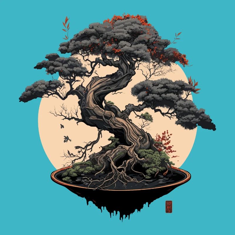 Gray Bonsai Tree