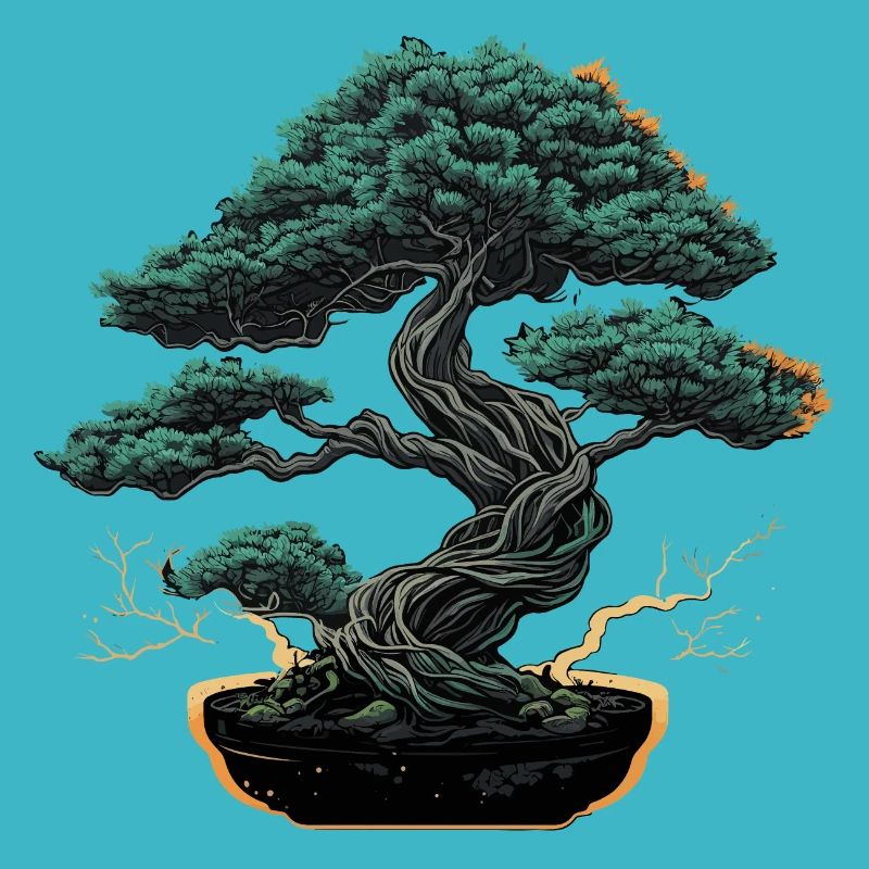 Polierter Bonsai-Baum