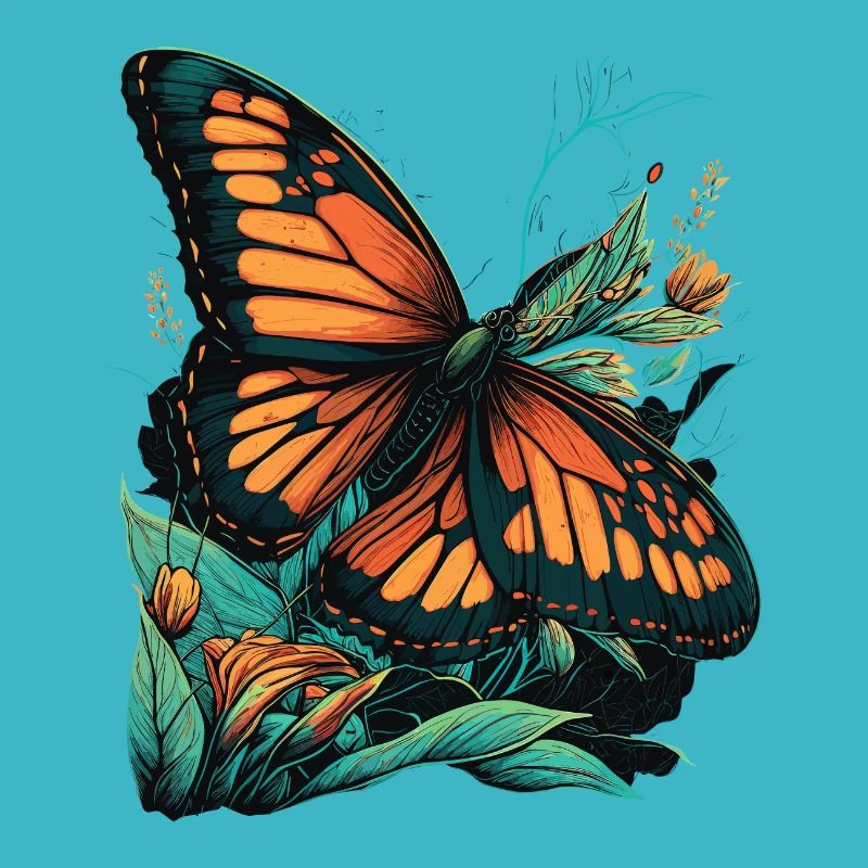 Butterfly Loves Flowers