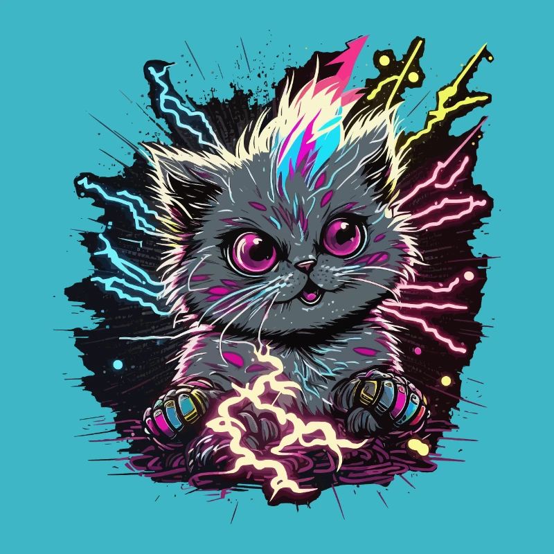 Chat en train de charger