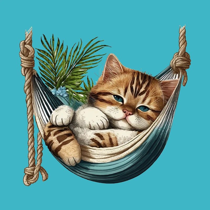 Cat in a Hammock