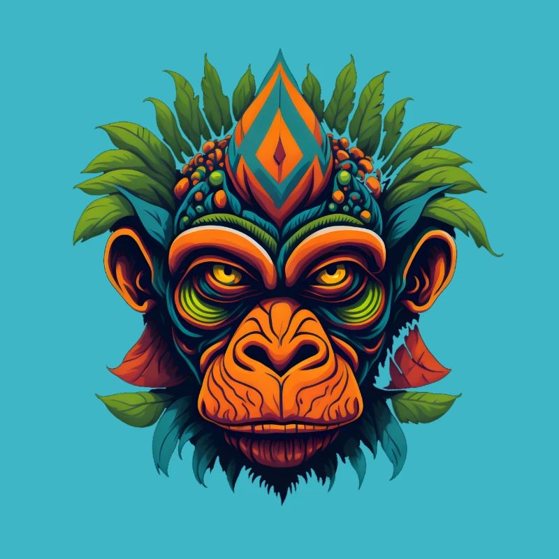 Trippy Monkey Primate Jungle