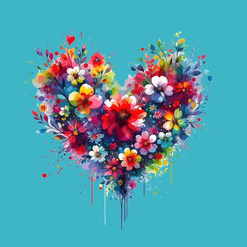 Coeur en fleur