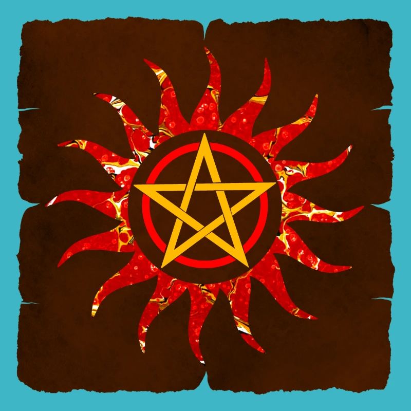 pentagramm in sonne e 232