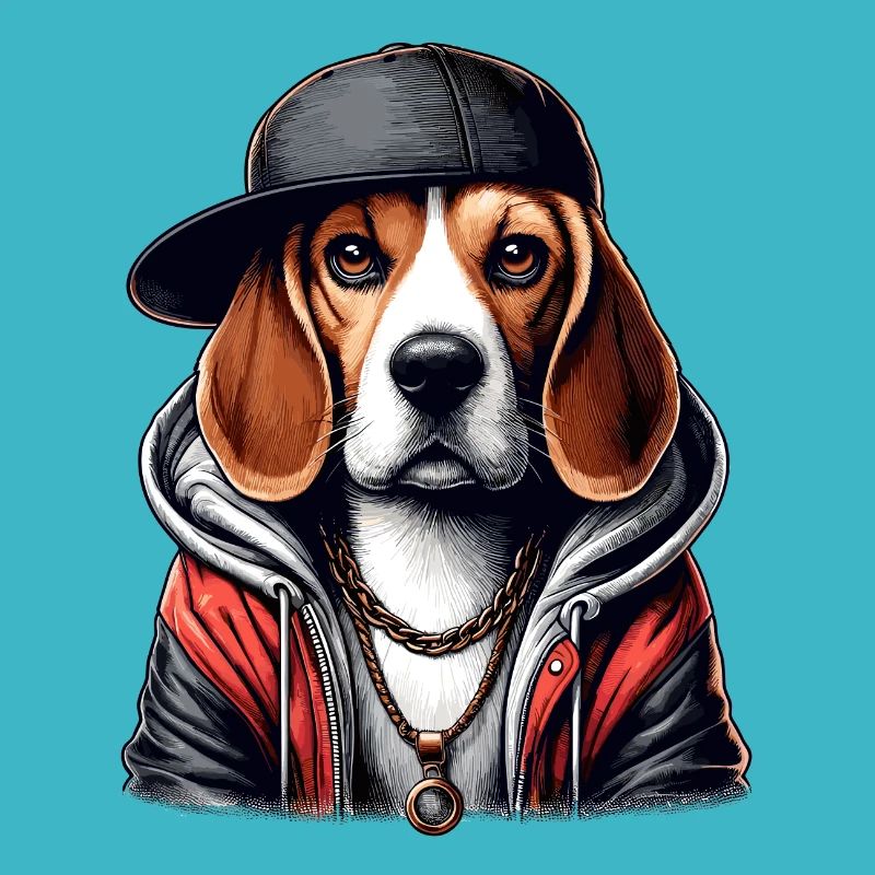 Beagle Gangsta Dog Cappy Gift