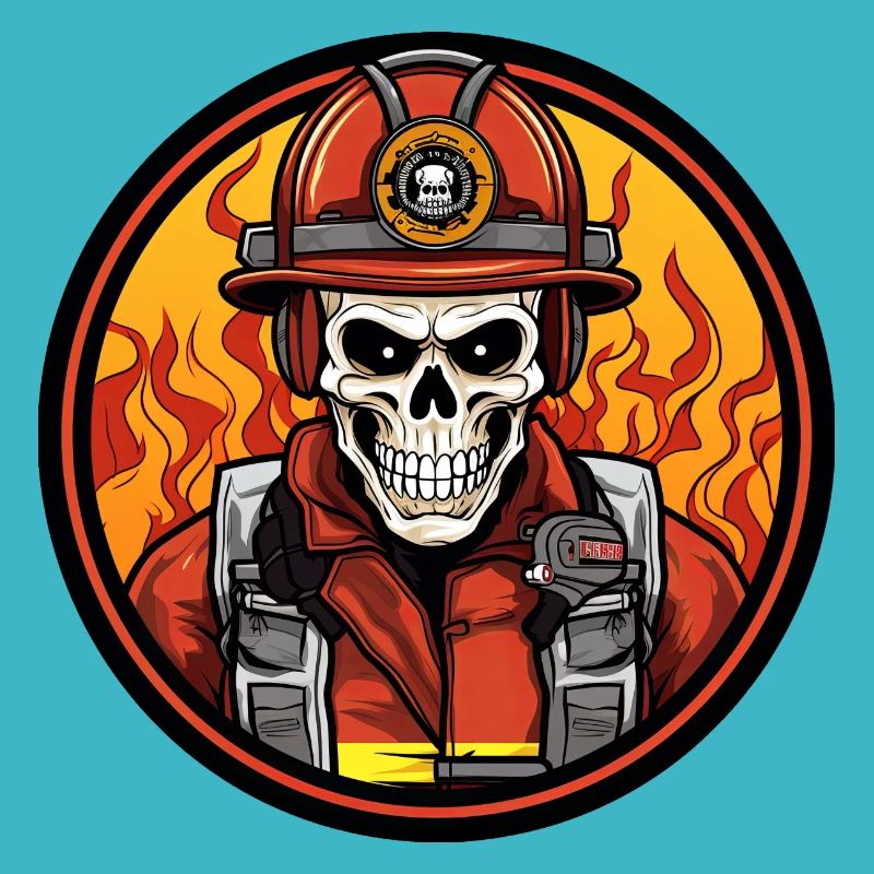 Brigade de pompiers squelette