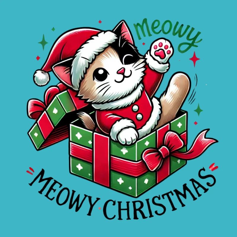 Chat Miaou Noël High Five 2 2