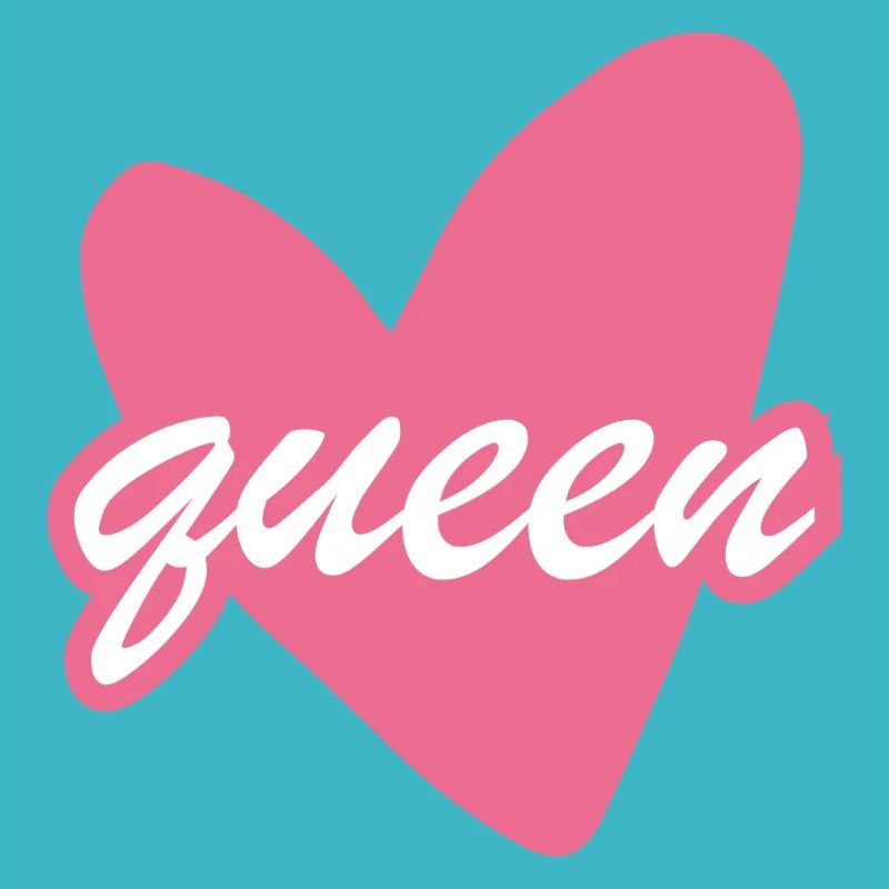 Queen Heart Script Herz Girl