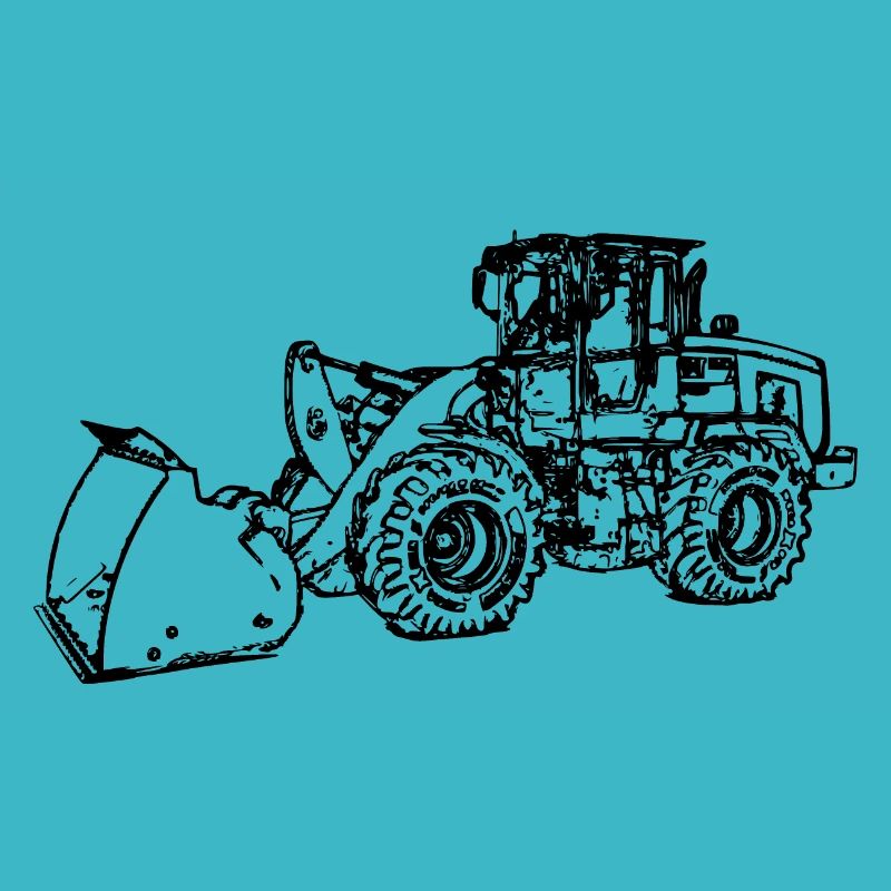 Wheel loader wheel loader black