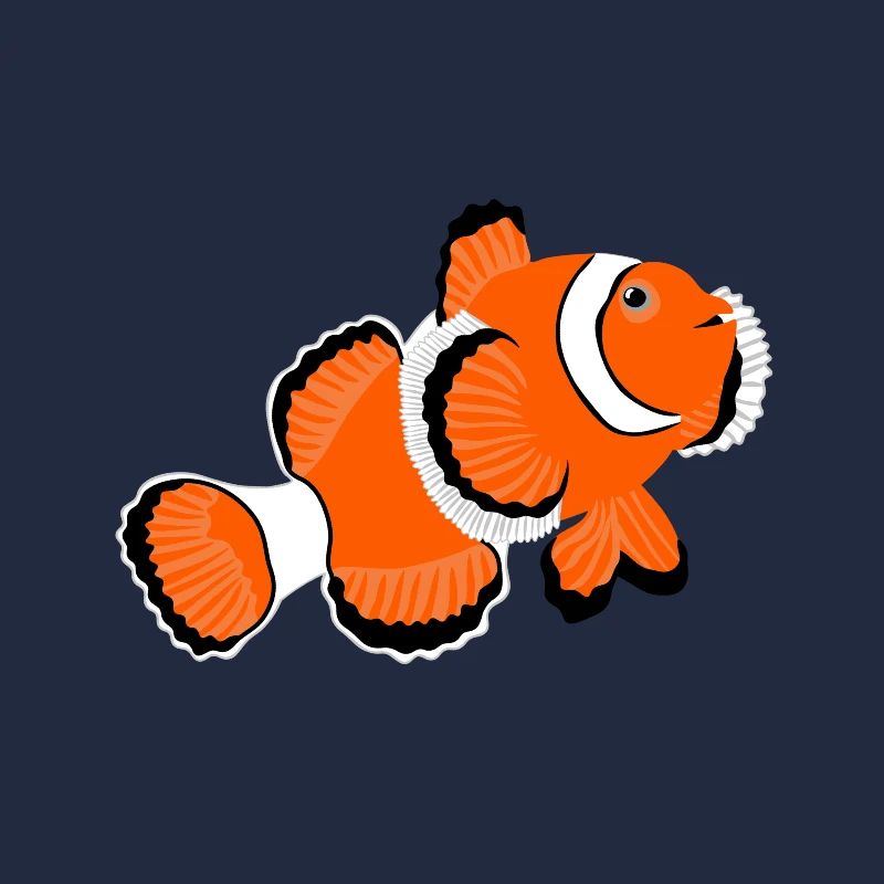 Clownfish Anemone Fish No.2 /orange white fish