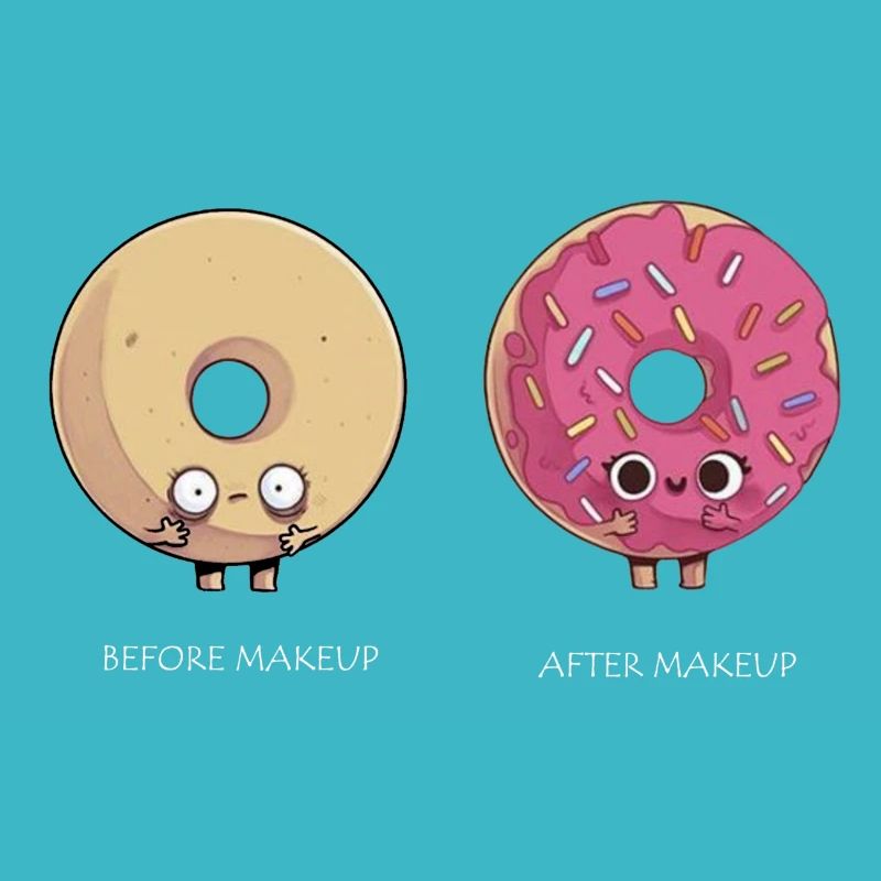 Before Makeup - After Makeup