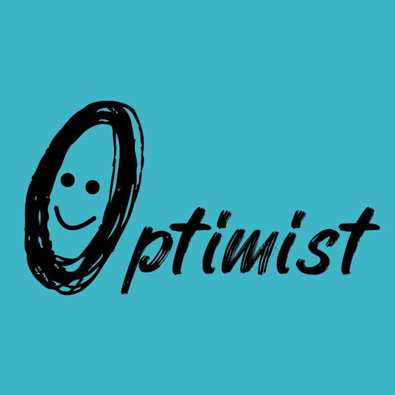 Optimist positive thinking happy joie de vivre