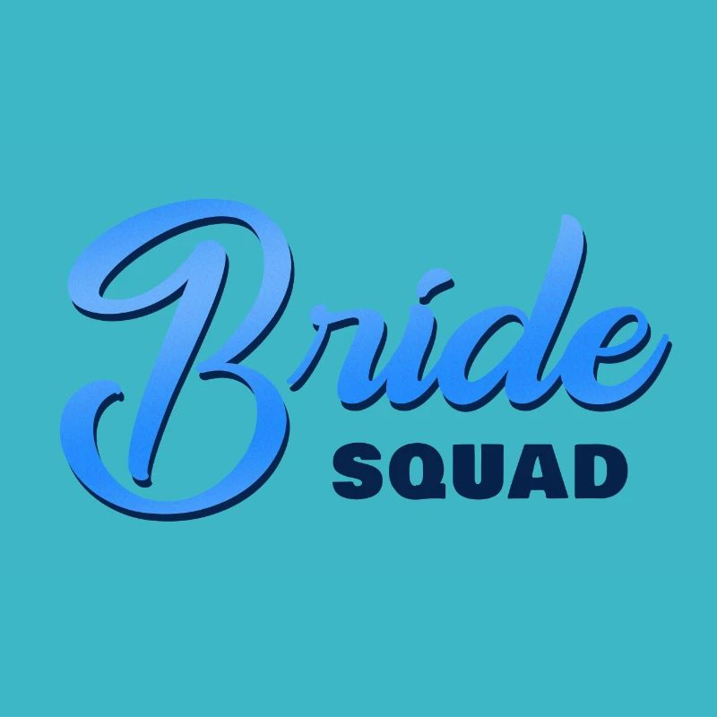 Bride Squad Blau