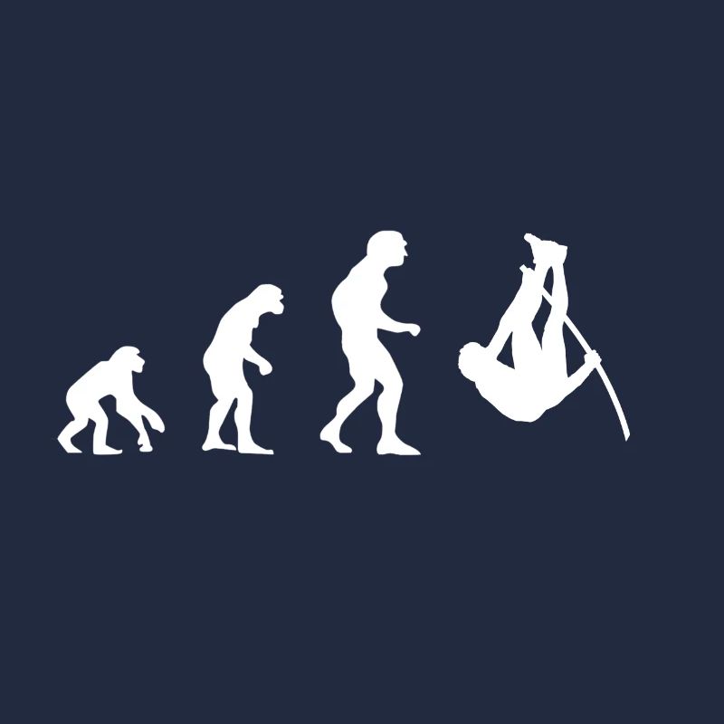 Evolution, saut à la perche de singe, saut à la perche