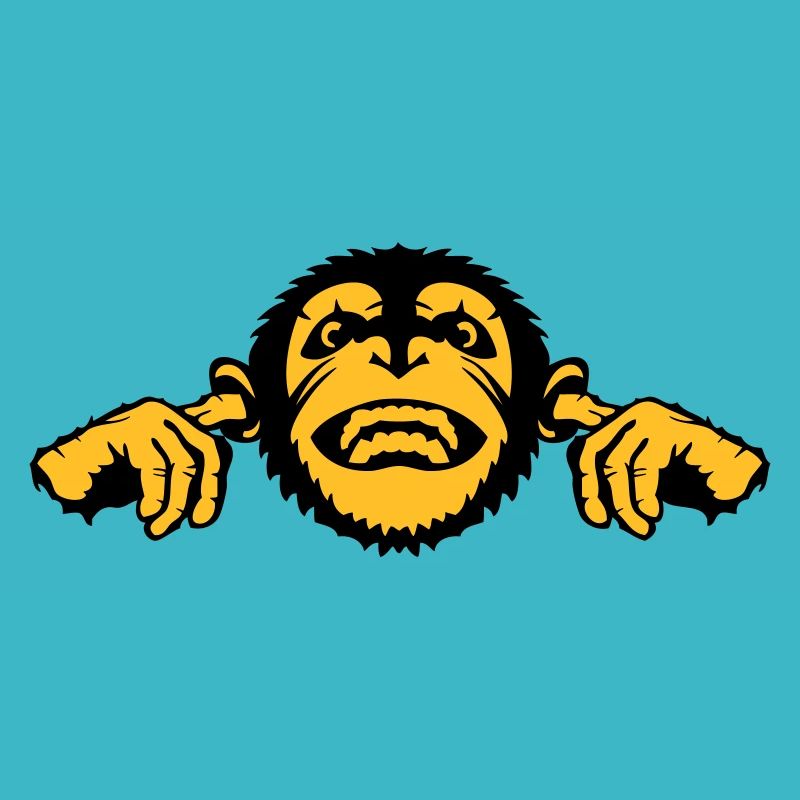 singe chimpanze oreille doigt bouche