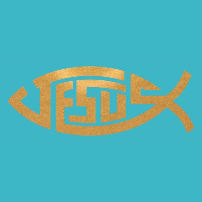 Jesus | Fish in gold