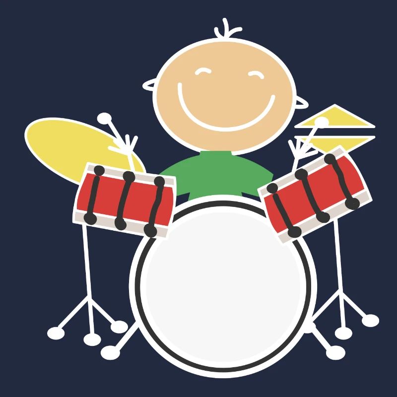 Kids play drums drumsticks drummer