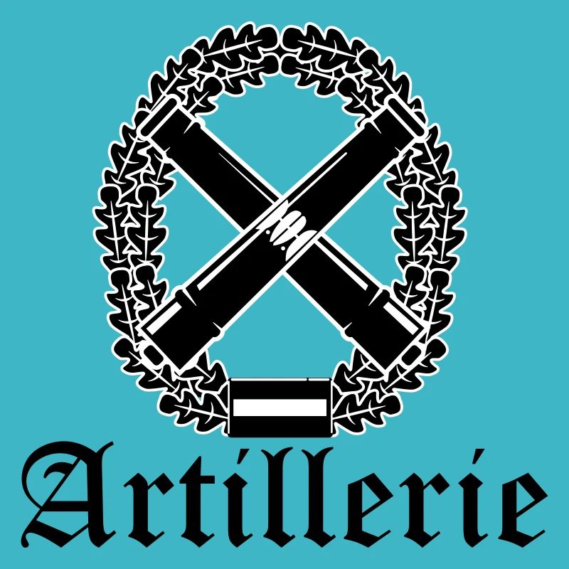 Artillery with text black