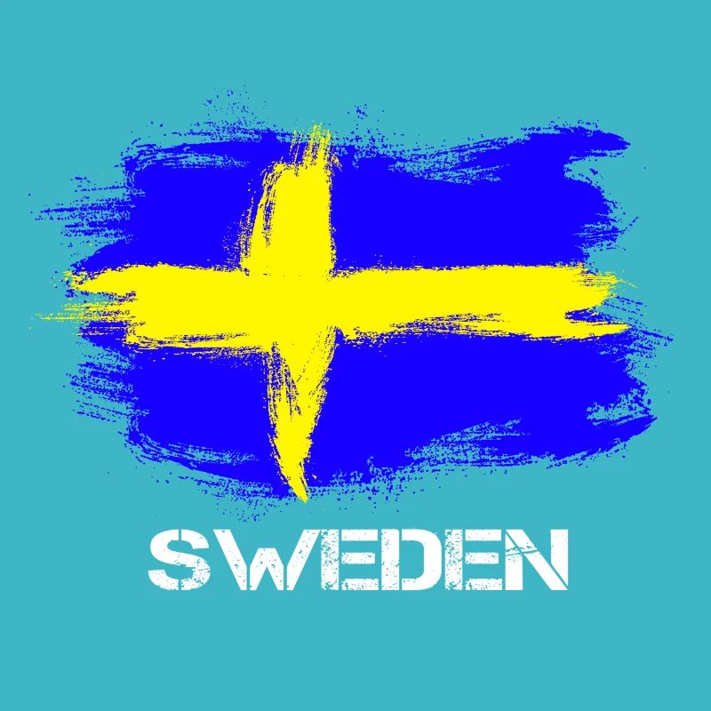 Suède Suède Sverige flag