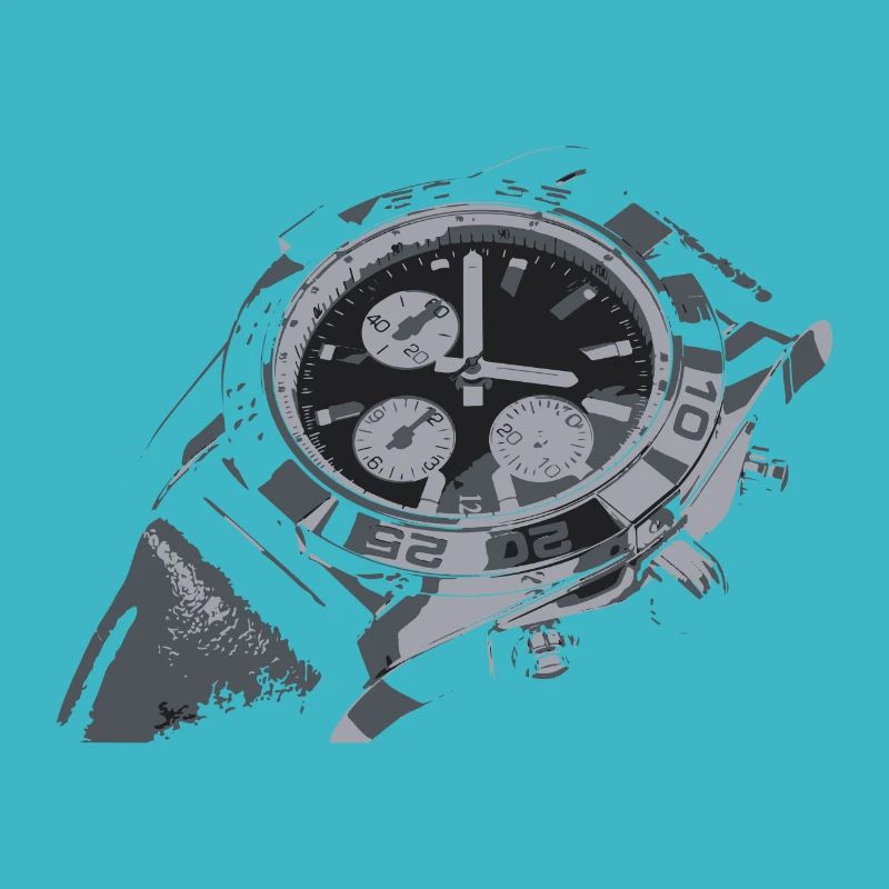 Creative drawing clock