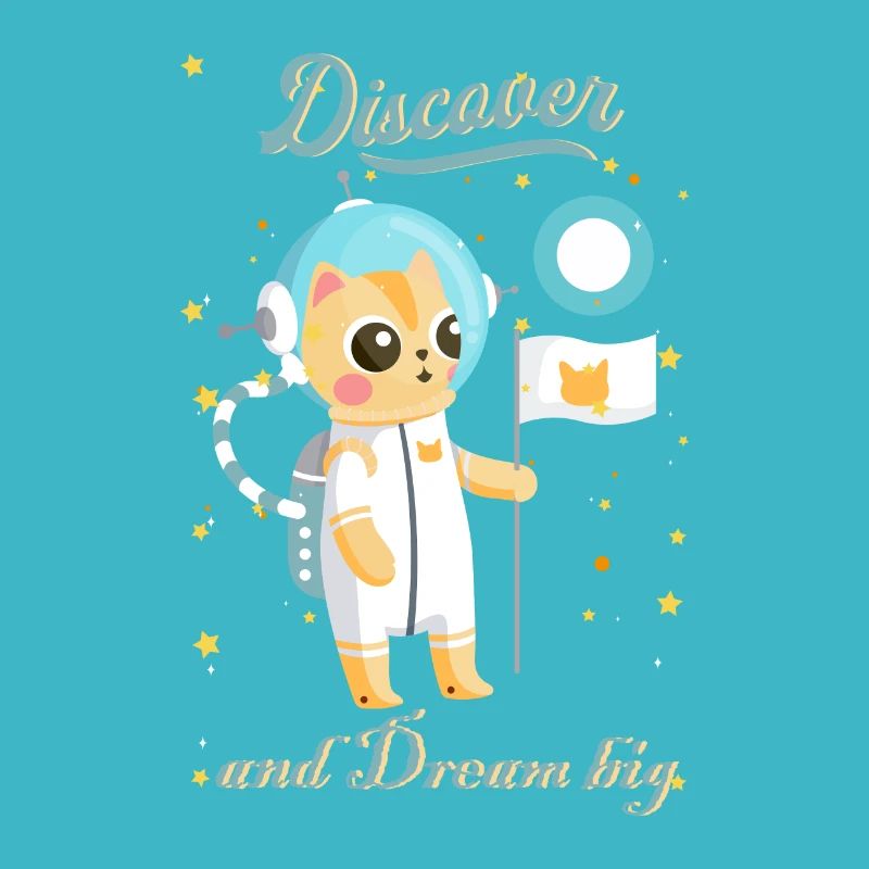 conception mignonne de chats astronautes