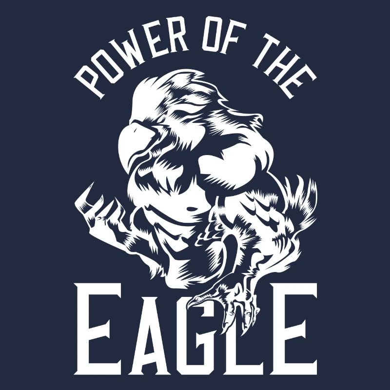 Eagle muscles power beast spruch motivation