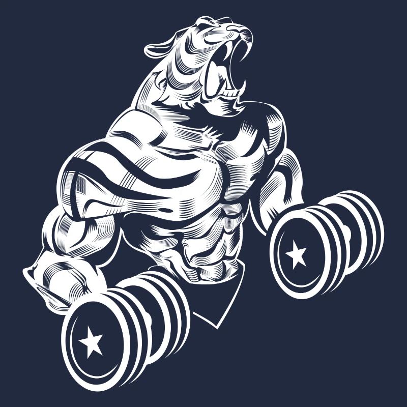 Tiger dumbbells workout gym
