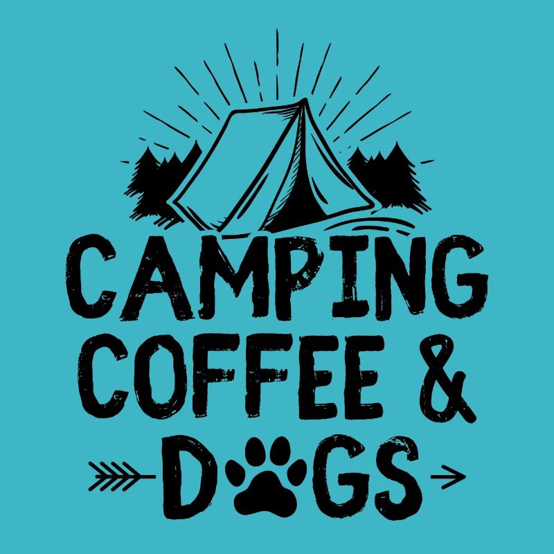 Camping coffee dogs | Camper camping gift ideas