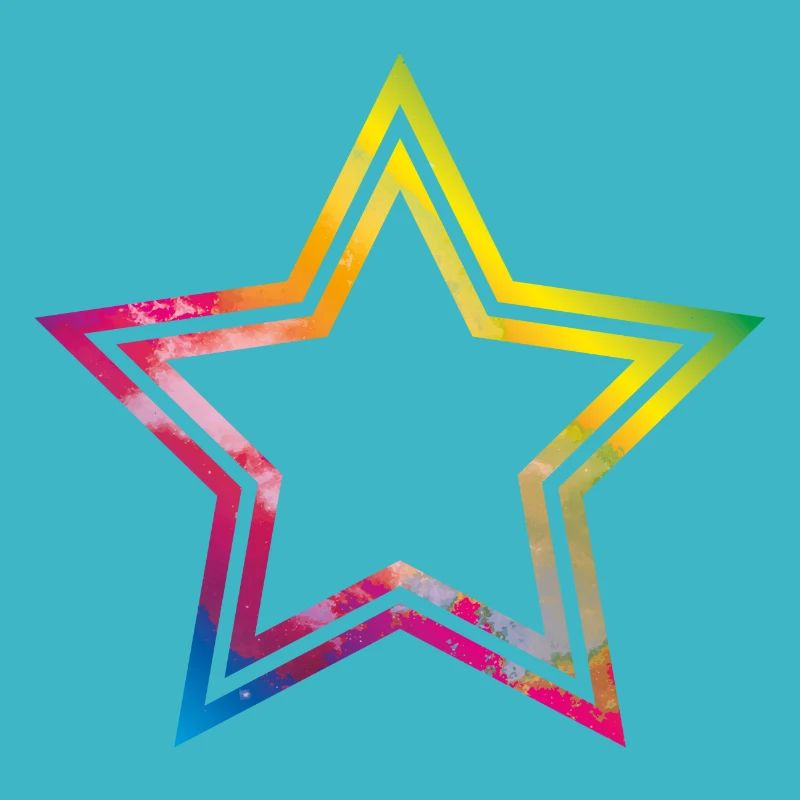 star colorful symbol