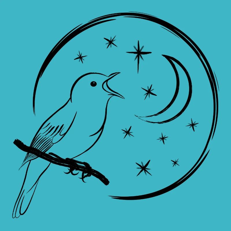 singing nightingale / singing bird