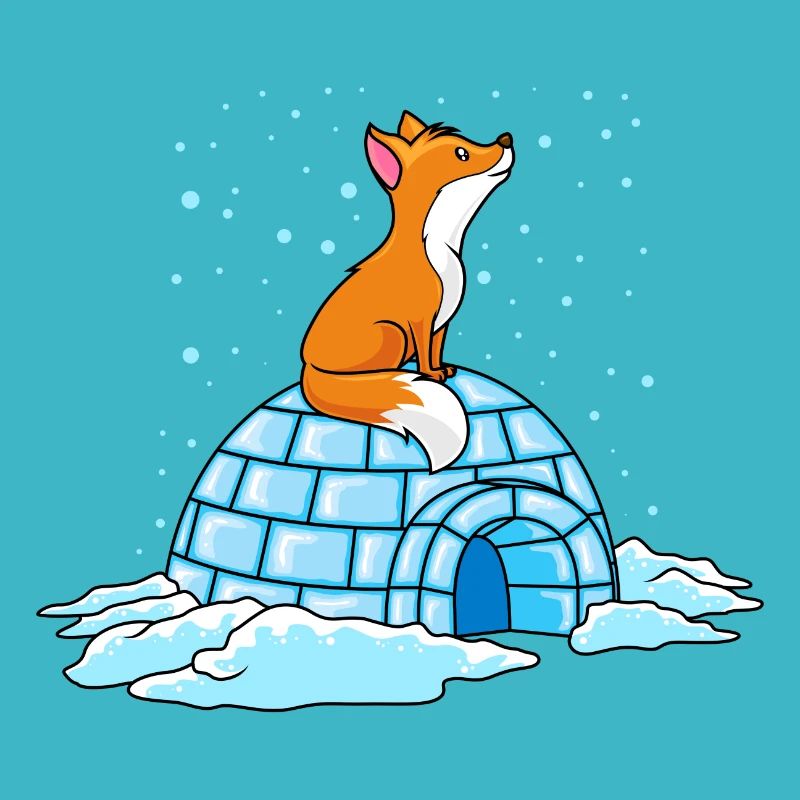 fuchs iglu winter ploar comic