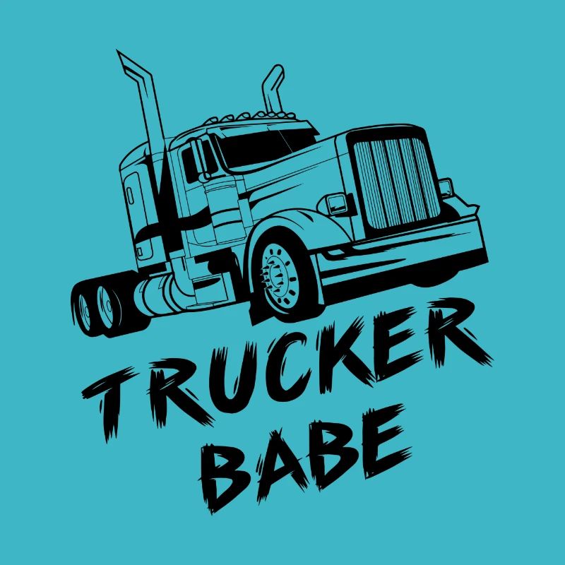 Trucker babe LKW-fahrer Geschenk