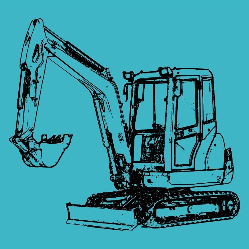 Excavator excavator excavatrice chain excavator civil engineering