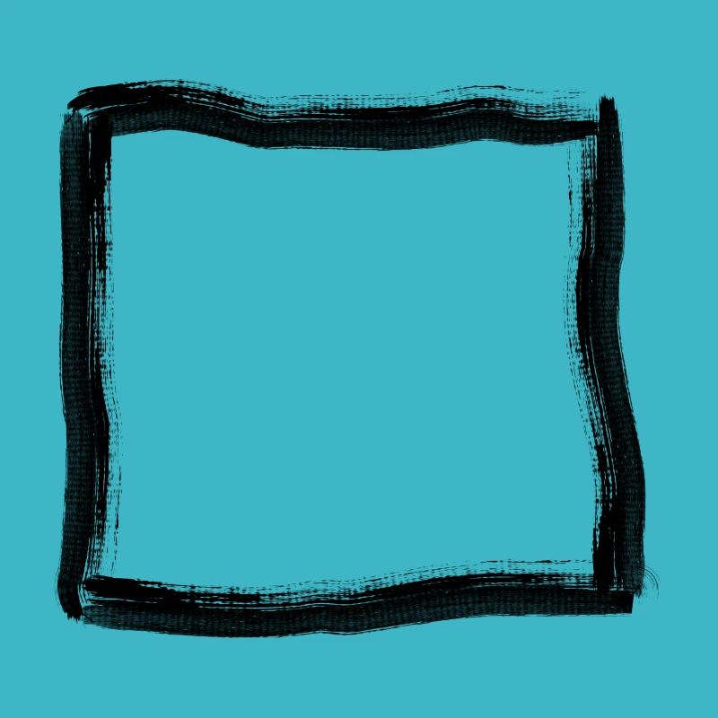Black Brush Stroke Frame Lines