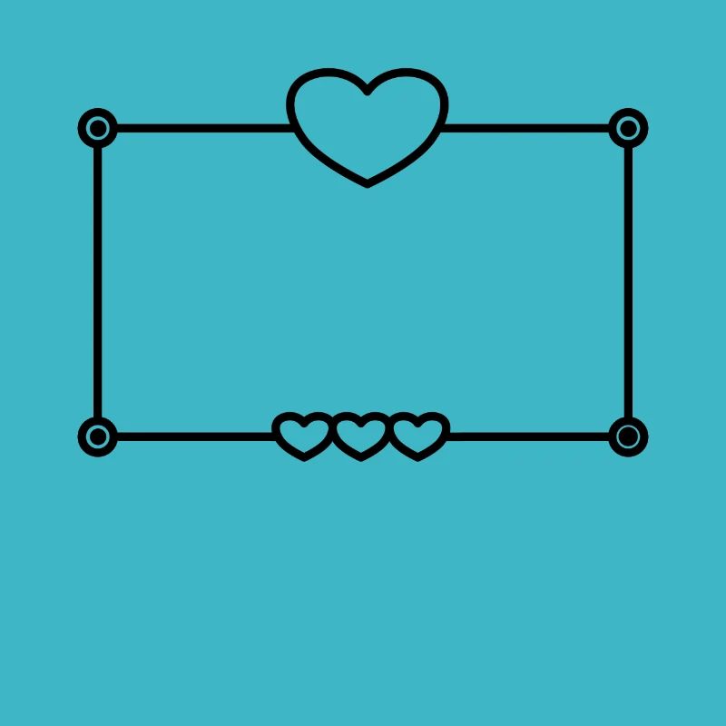 Heart Frame Love In Love Basic Text