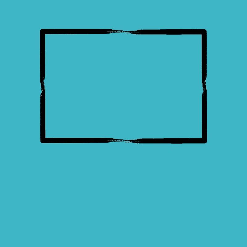 Black Brush Stroke Frame