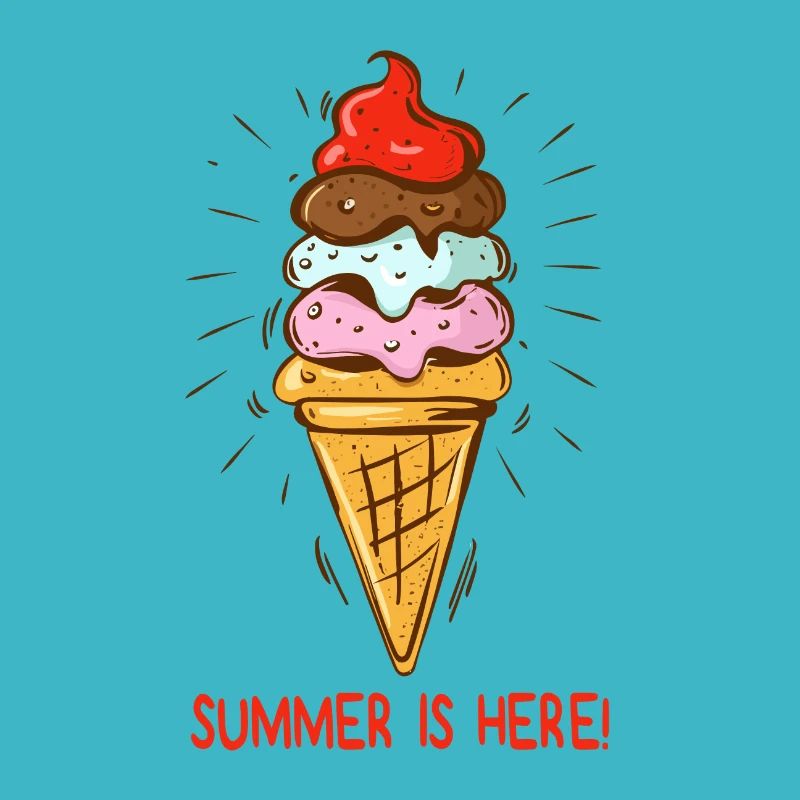 Eis Summer is here Eiscreme Eisdiele Sommerzeit
