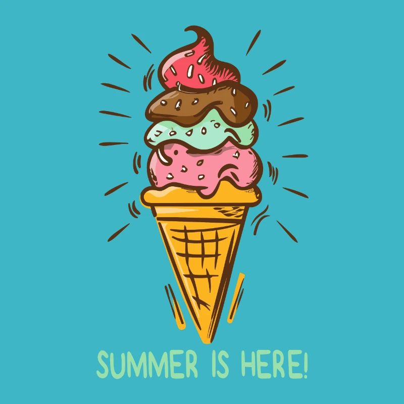 Eis Summer is here Eiscreme Eisdiele Sommerzeit