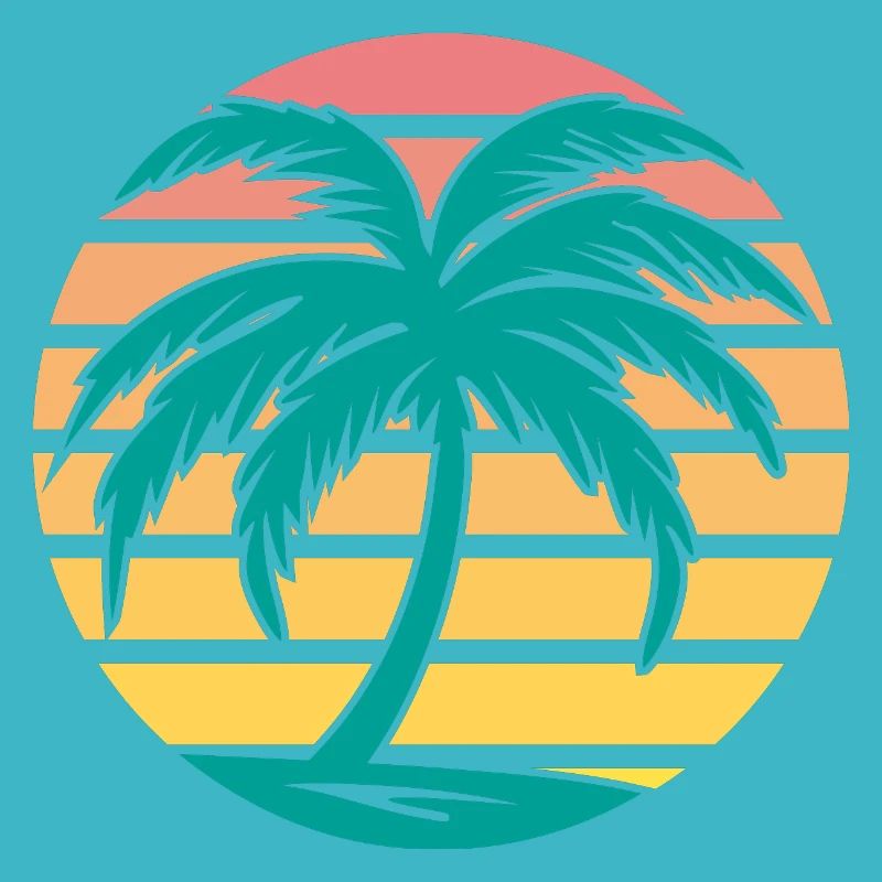 Retro Palm Tree