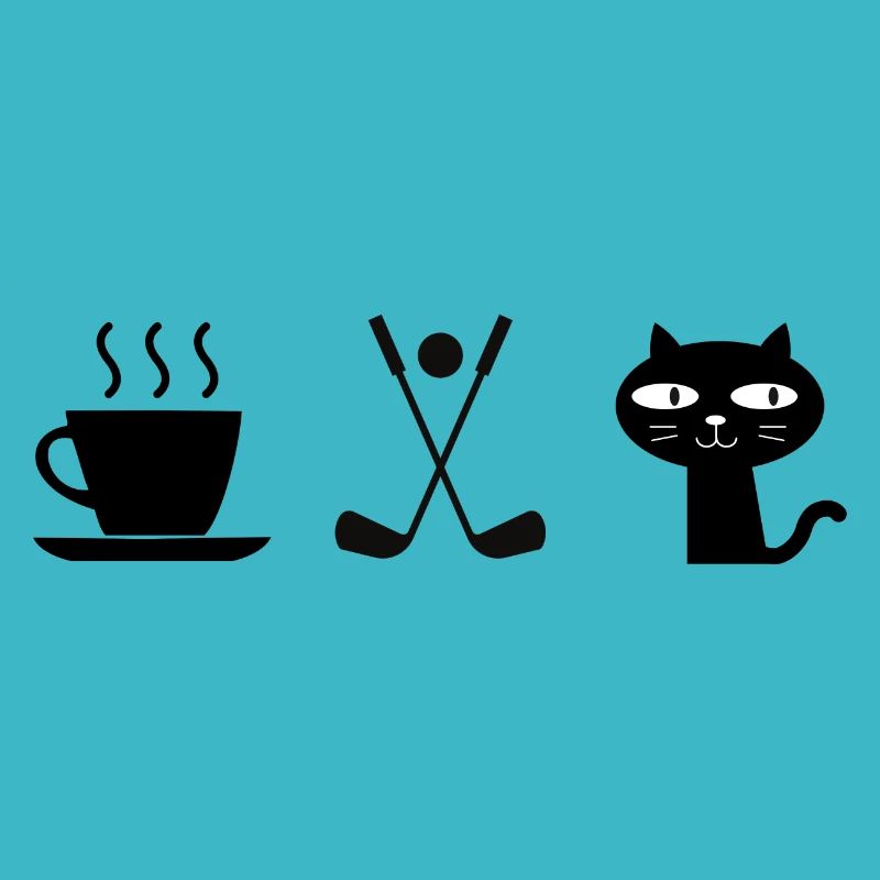 Kaffee. Katzen. Golf