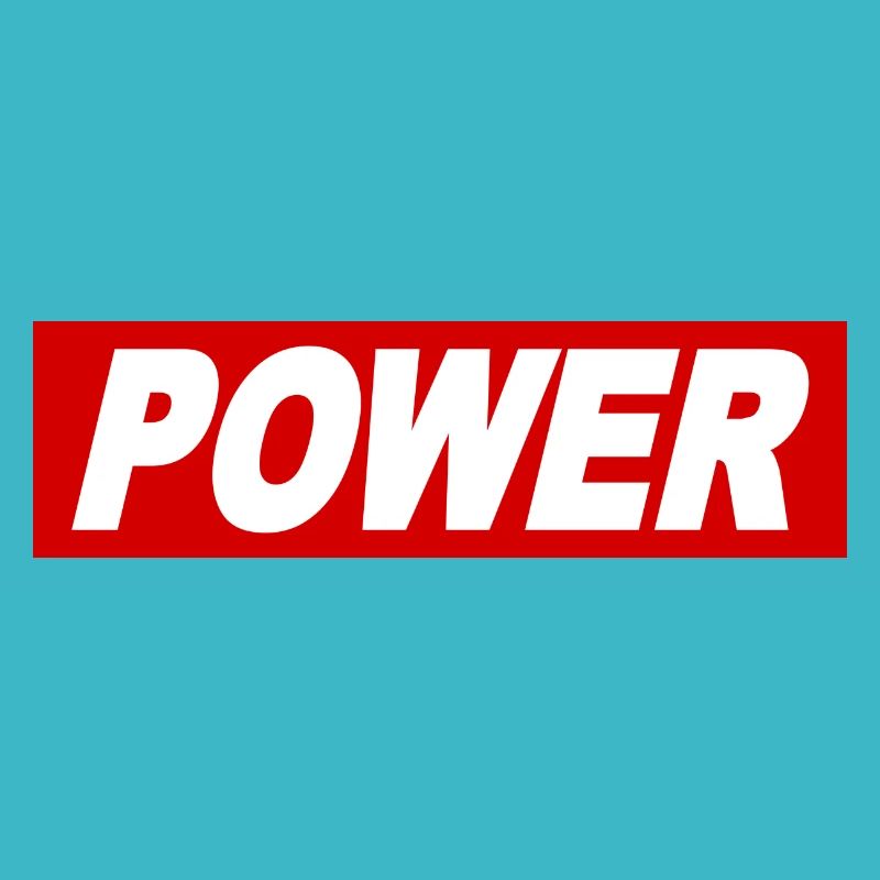 POWER cooler Spruch Obey Zeichen Geschenkidee