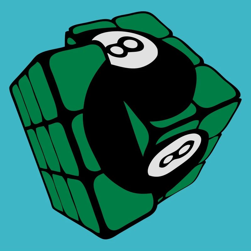 cube billard boule rubi forme