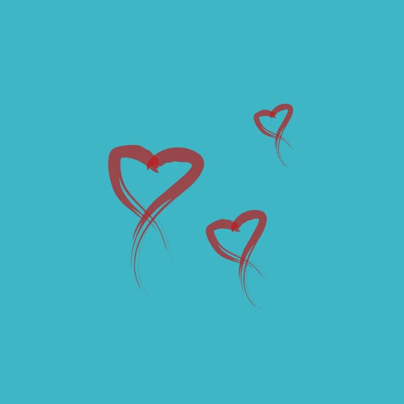 Red hearts
